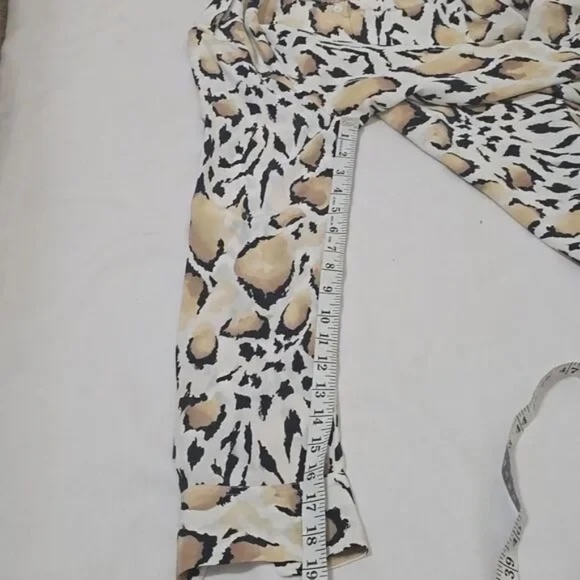 Equipment Leopard Print Dress - Black, White, Tan, Size XL - Picture 6 of 7